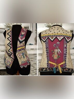 Handmade vintage sewing vest size M